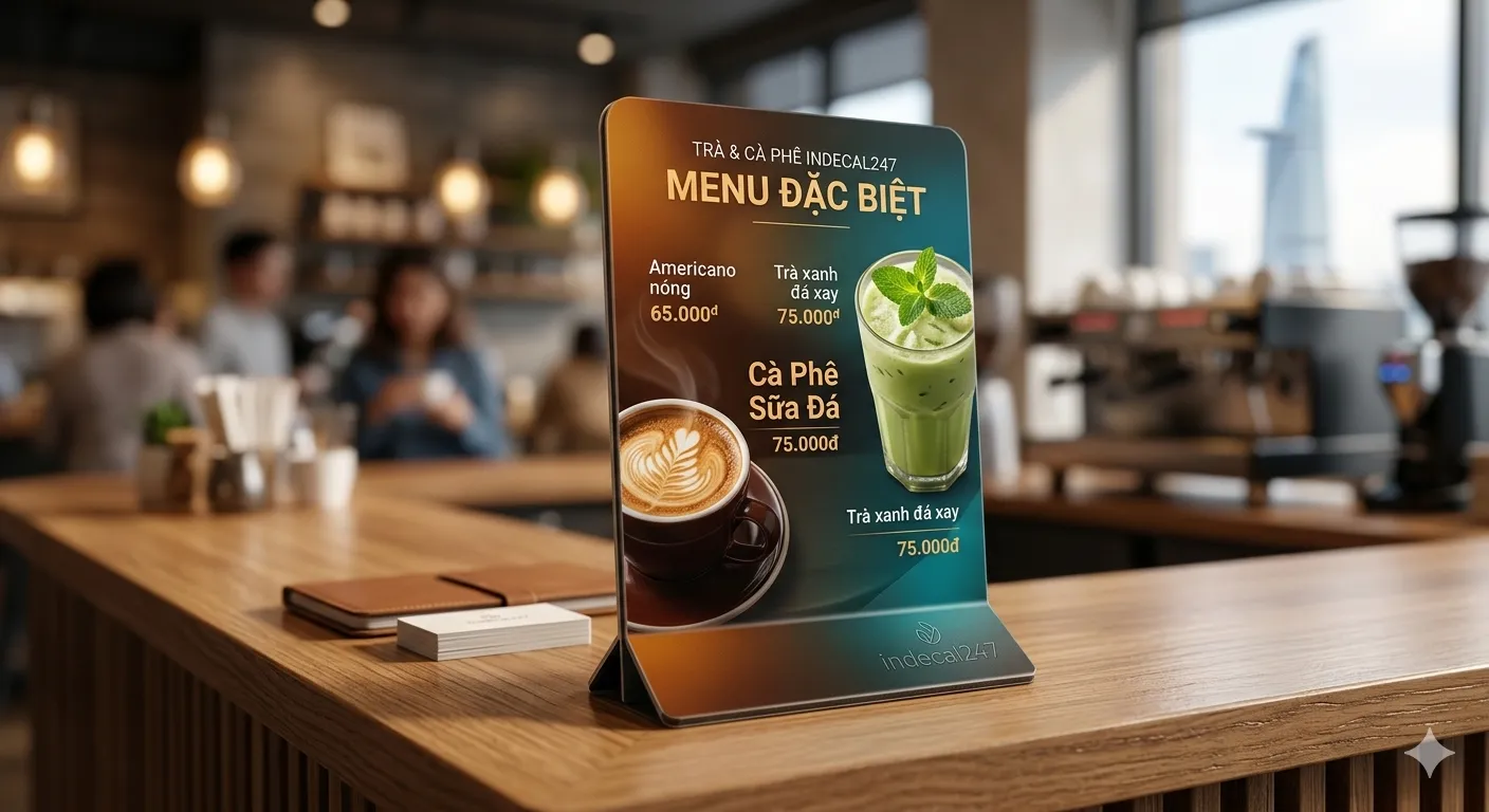 Các loại standee: chữ X, chữ L, bồi formex