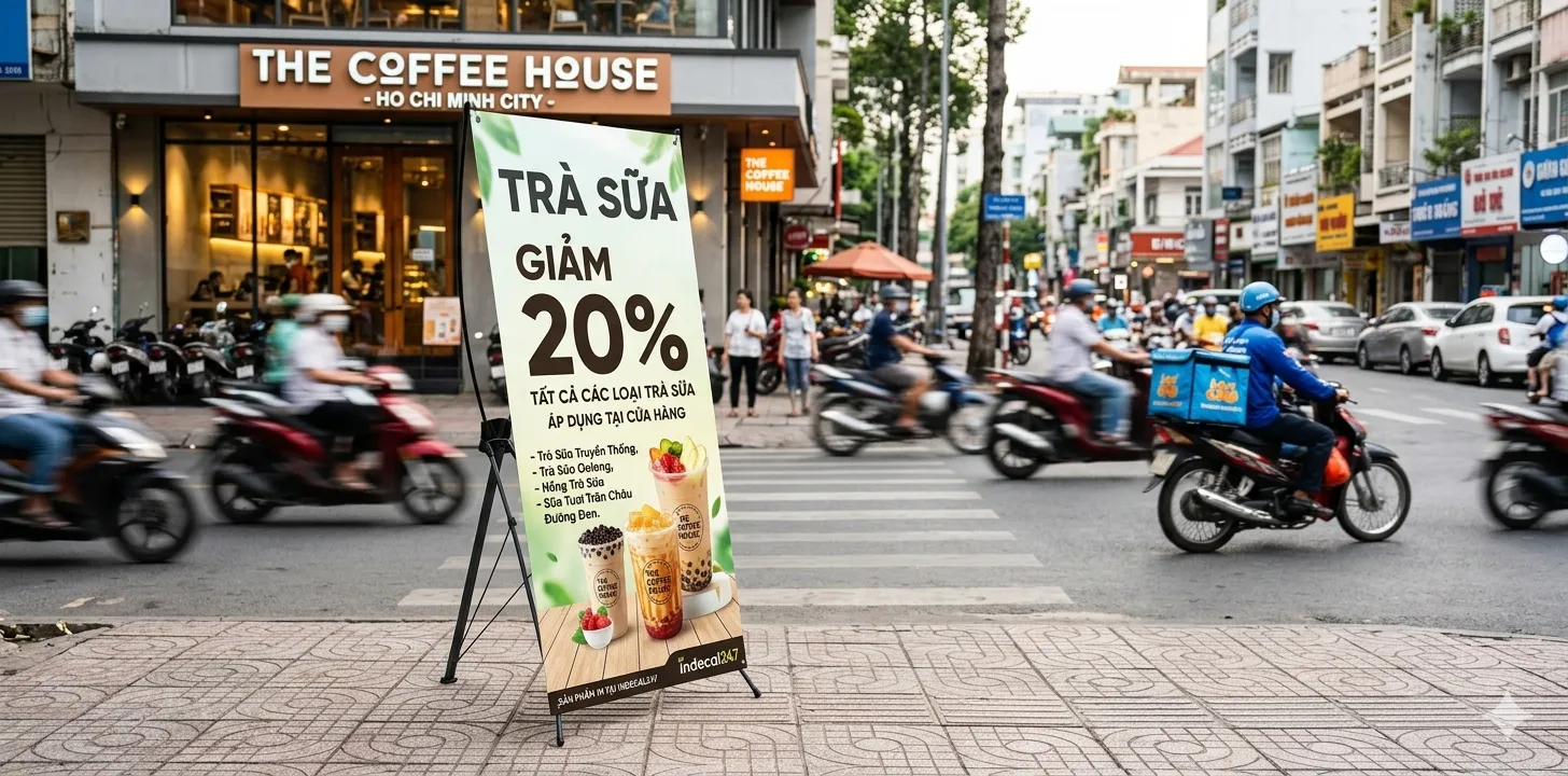 Standee quảng cáo tại Gò Vấp - indecal247