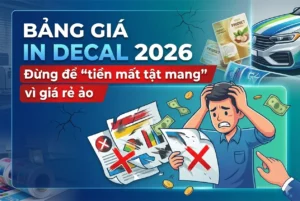 Nỗi đau khi đặt in decal kém chất lượng