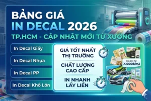 BẢNG GIÁ IN DECAL 2026
