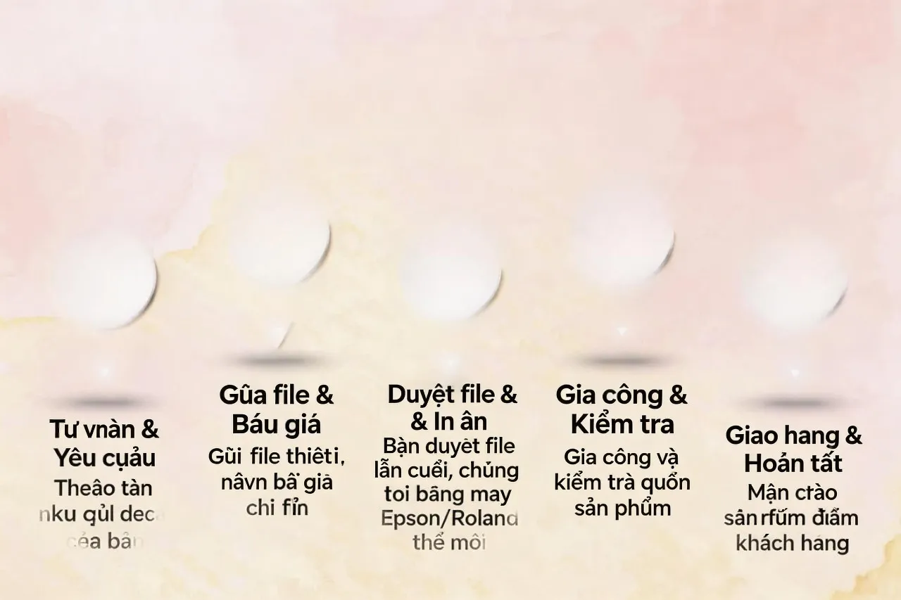 Quy trình in decal 5 bước chuyên nghiệp tại Indecal247